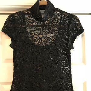 Black lace EXPRESS top